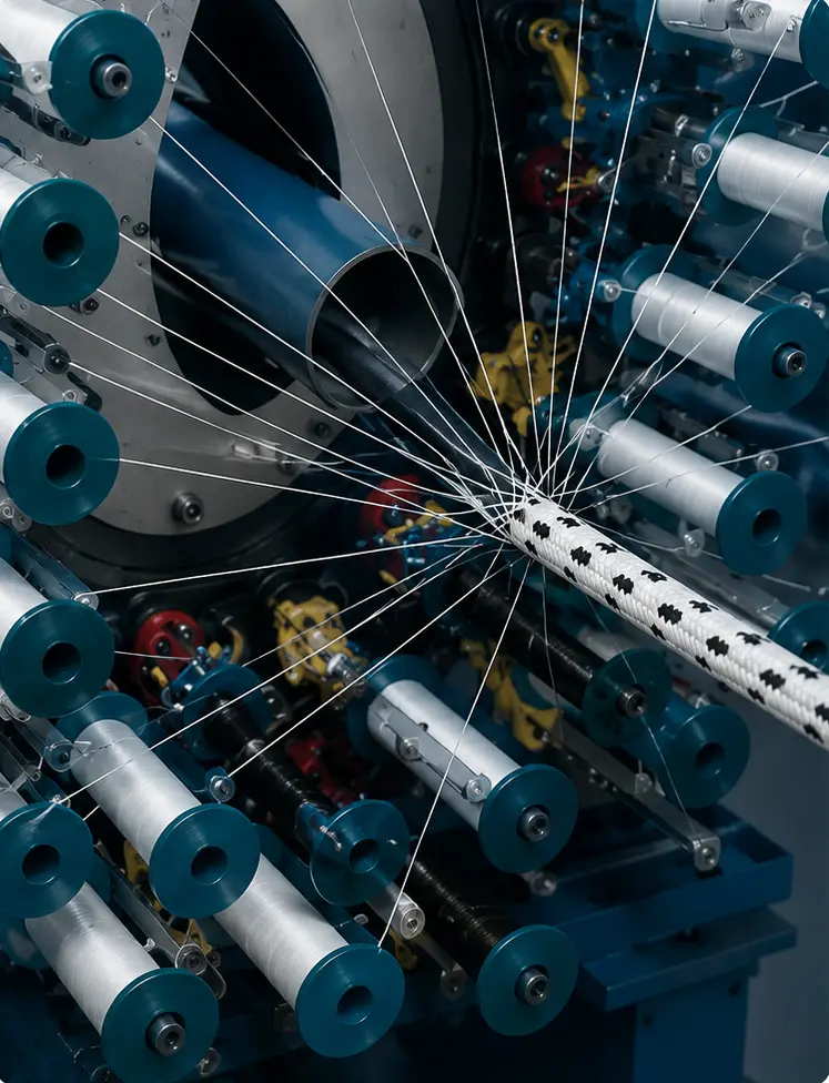 Braiding machinery at MLDC